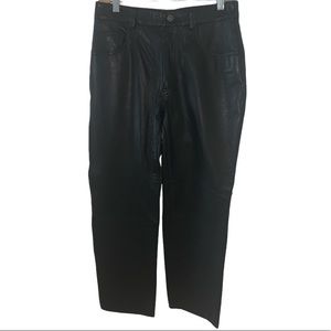 Express Black Leather Pants